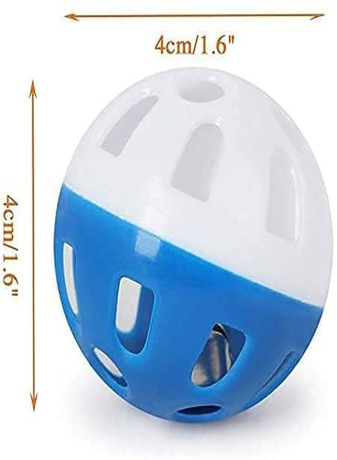 KittuPet لعبة KittuPet Jingle Ball للقطط والقطط الصغيرة، قطعتان من كرات بلاستيكية نابضة بالحيوية مع جرس، لون عشوائي - Image 3